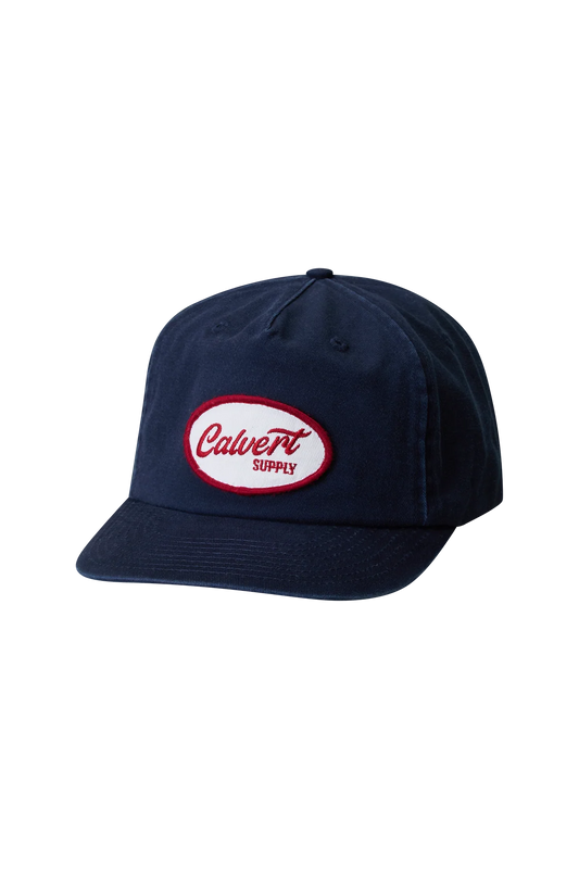 Calvert Supply The Vintage Tradie Semi-Structured Cap - Navy